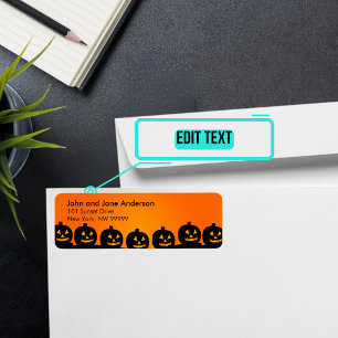 October Themed Personalised Address