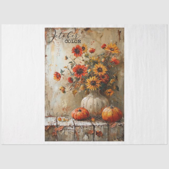 October Tissue Paper (Front)