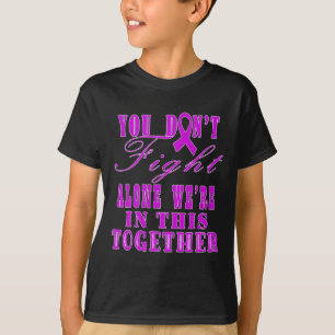 October We Wear Pink Awareness Of Breast Cancer Pu T-Shirt