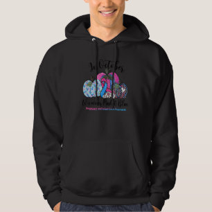 October We Wear Pink & Blue Pregnancy Infant Loss Hoodie