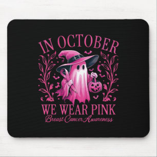 October We Wear Pink Breast Cancer Awareness Hallo Mouse Mat
