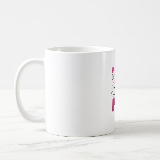 October We Wear Pink Nurse Breast Cancer Awareness Coffee Mug (Left)