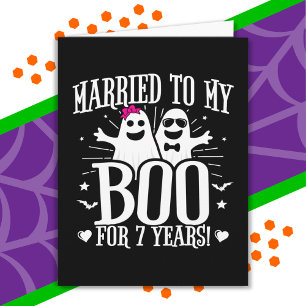 October Wedding Anniversary Funny 7th Anniversary Card