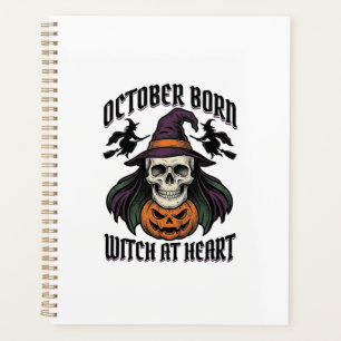 October Witch Shirt Vintage Halloween Birthday Des Planner