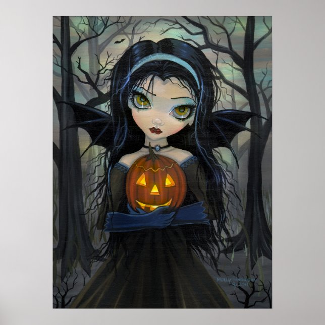 October Woods Gothic Vampire Halloween Poster (Front)