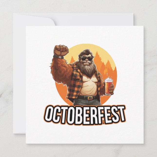 Octoberfest Bigfoot  Invitation (Front)