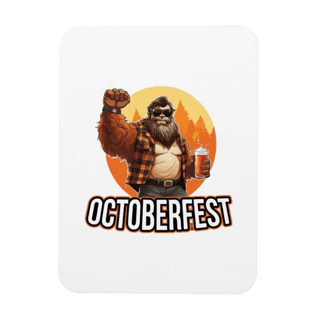 Octoberfest Bigfoot  Magnet (Vertical)