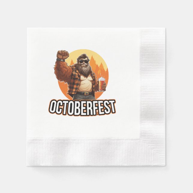 Octoberfest Bigfoot  Napkin (Front)