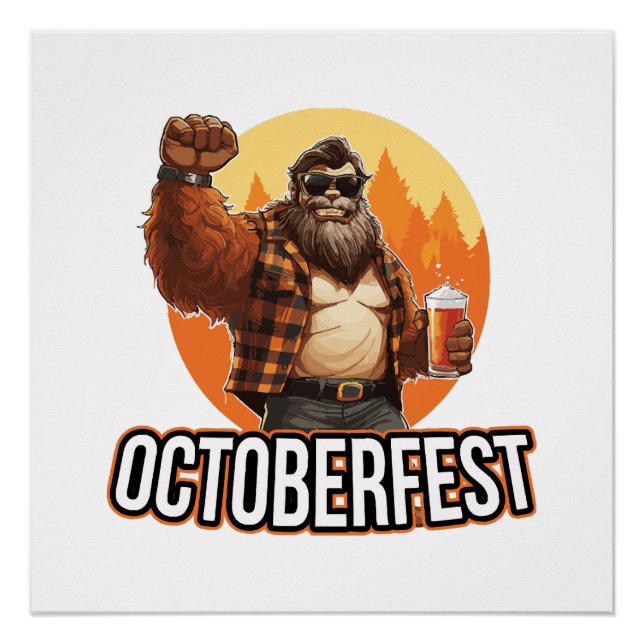 Octoberfest Bigfoot  Poster (Front)