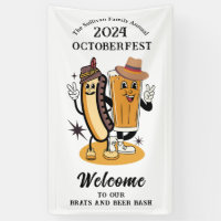 Octoberfest Brats and Beer Fall Party Retro