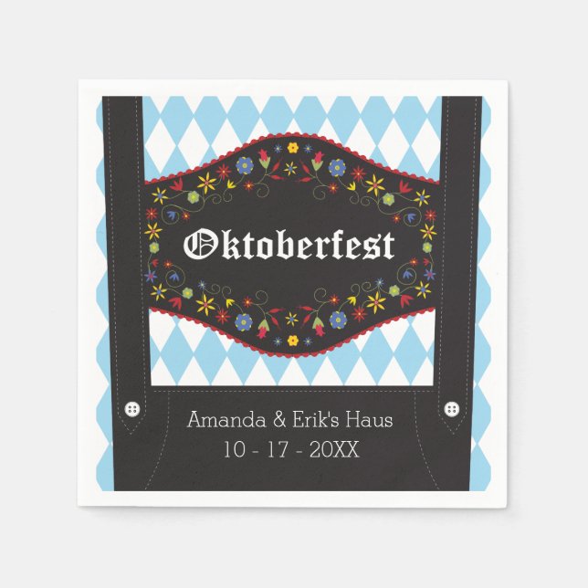 Octoberfest, Oktoberfest Napkins - Custom (Front)