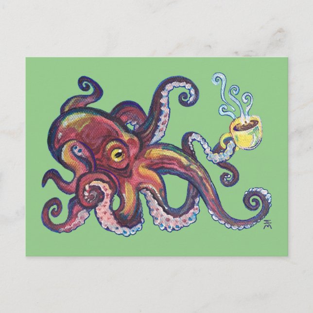 OctoCoffee Postcard (Front)