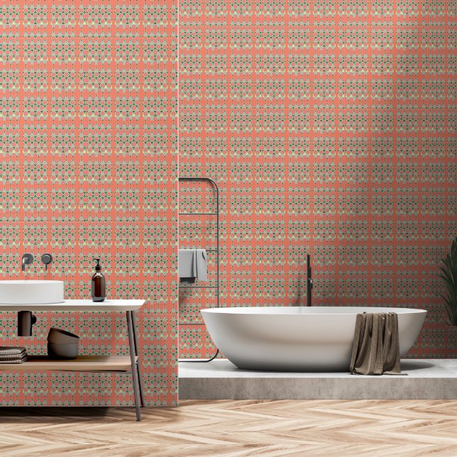 Octogon Blocked  Wallpaper (Bathroom)