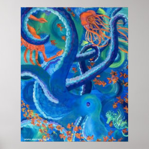 Octopacifica Poster Matte Paper