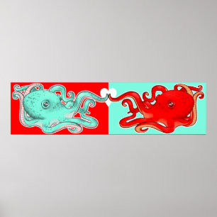 Octopi Attraction Poster