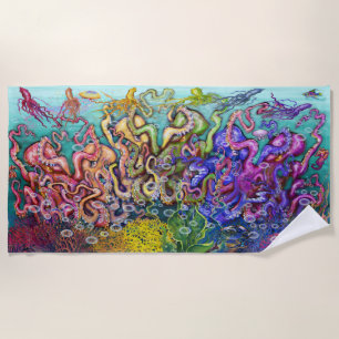 Octopi Beach Towel