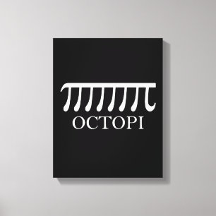 Octopi - Funny Pi Octopus Math Canvas Print