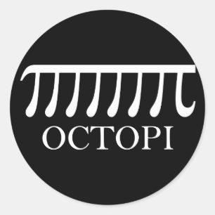 Octopi - Funny Pi Octopus Math Classic Round Sticker