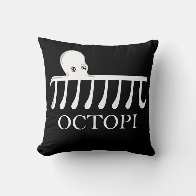 Octopi - Funny Pi Octopus Math Cushion (Front)