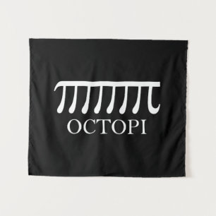 Octopi - Funny Pi Octopus Math Tapestry