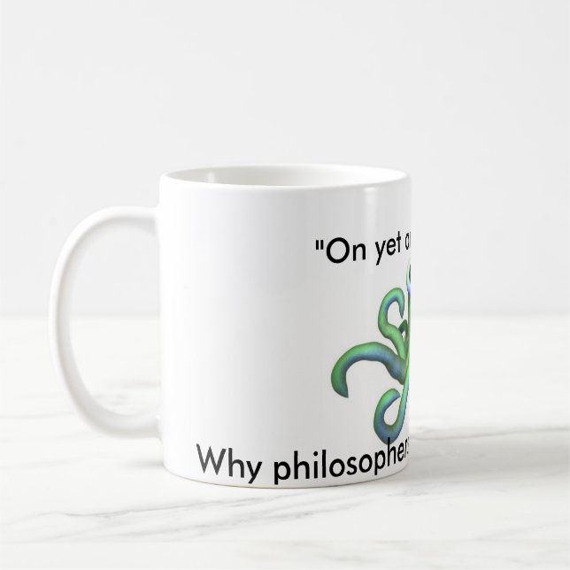 Octopi Philosophy Coffee Mug (Left)