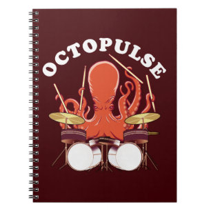 Octopulse Octopus Drummer Notebook
