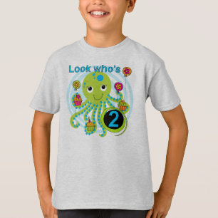 Octopus 2nd Birthday T shirts and Gifts
