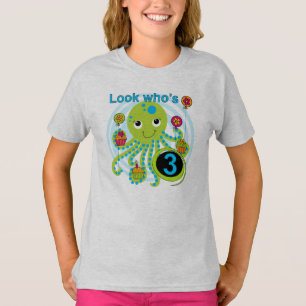 Octopus 3rd Birthday T-shirts and Gifts