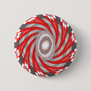 Octopus 6 Cm Round Badge