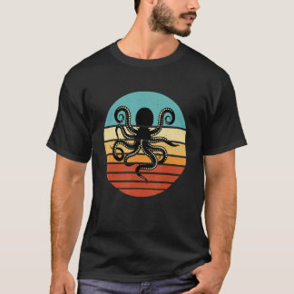 Octopus  70 s 80 s Retro Vintage Sea Animal T-Shirt