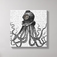 Octopus and Diving Helmet