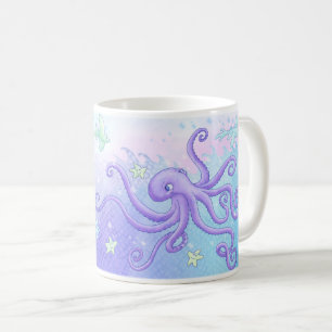 Octopus and friends (dark hair) coffee mug