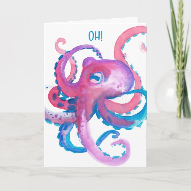 OCTOPUS ARMS LOVE/MISS YOU CARD (Front)