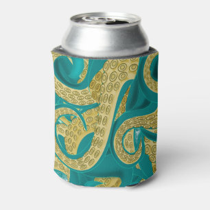 Octopus - Art - Can Cooler