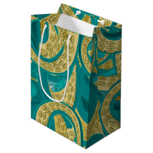 Octopus Art - Migned Drawing  Medium Gift Bag