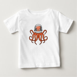 Octopus as Astronaut Baby T-Shirt