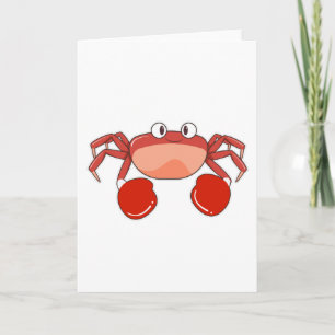 Octopus as Boxer with Boxing gloves Card