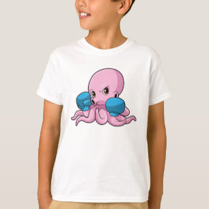 Octopus as Boxer with Boxing gloves T-Shirt