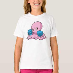 Octopus as Boxer with Boxing gloves T-Shirt