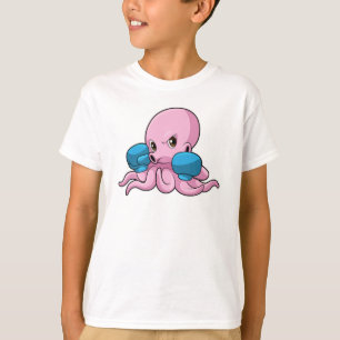 Octopus as Boxer with Boxing gloves T-Shirt