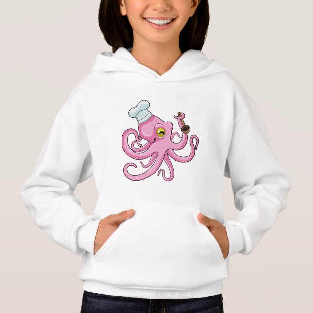 Octopus as Cook with Wooden spoon (Front)