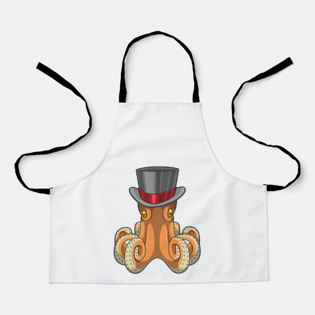 Octopus as Gentleman with Top hat Apron (Front)