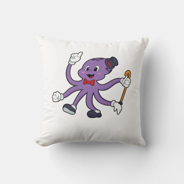 Octopus as Magician with Hat Cushion (Front)