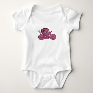 Octopus as Motorycycle Baby Bodysuit