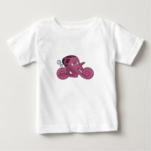 Octopus as Motorycycle Baby T-Shirt