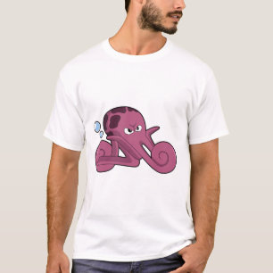 Octopus as Motorycycle T-Shirt