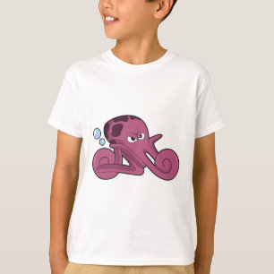 Octopus as Motorycycle T-Shirt