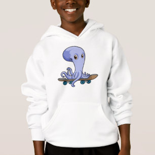 Octopus as Skater with Skateboard
