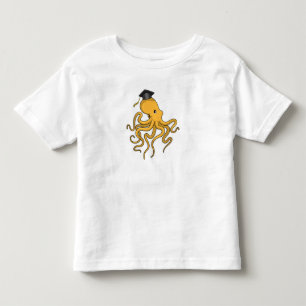 Octopus as Student with Diploma Toddler T-Shirt