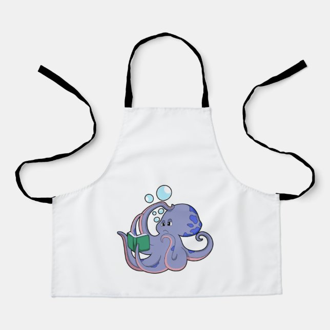 Octopus at Reading with Book Apron (Front)